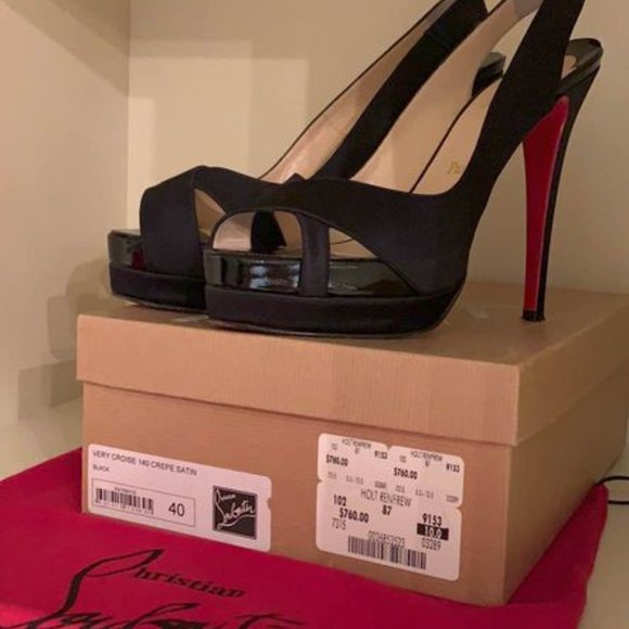 Christian Louboutin - Very Croise 140 crêpe satin - Picture 4 of 4